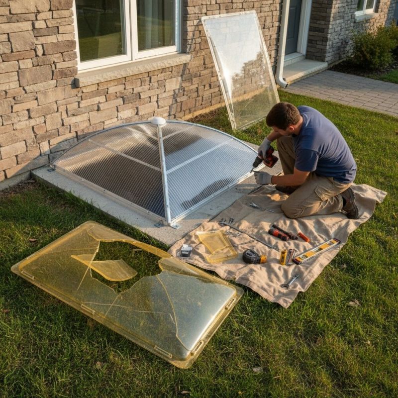 Window Well Cover Installation in Alpharetta, GA